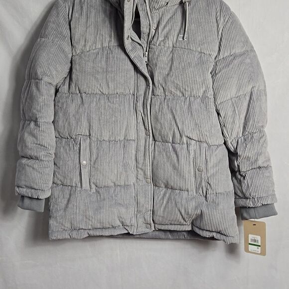 NWT.. LEVI'S.. gray, puffer, courderoy jacket.. - Picture 3 of 16